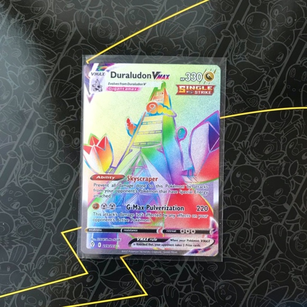 Duraludon VMAX Rainbow Secret Rare Authentic Pokemon Card  219/203